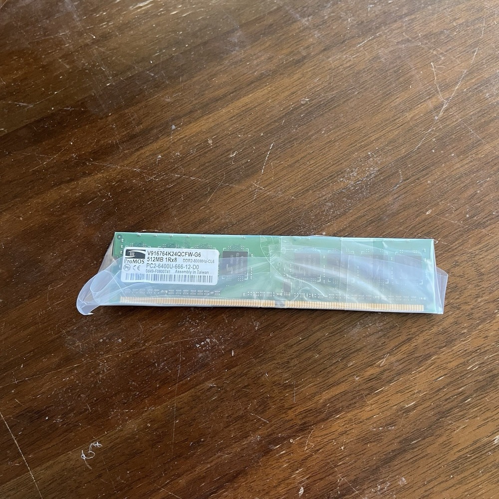 512MB PROMOS PC2-6400U DDR2-800 1Rx8 Desktop RAM Memory